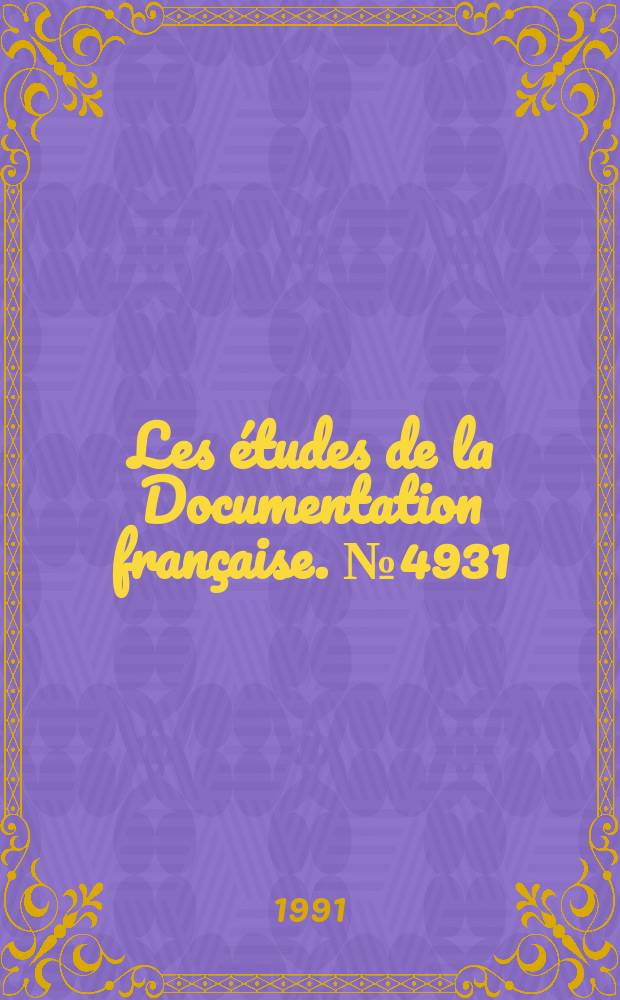 Les études de la Documentation française. №4931 : La présidence Reagan