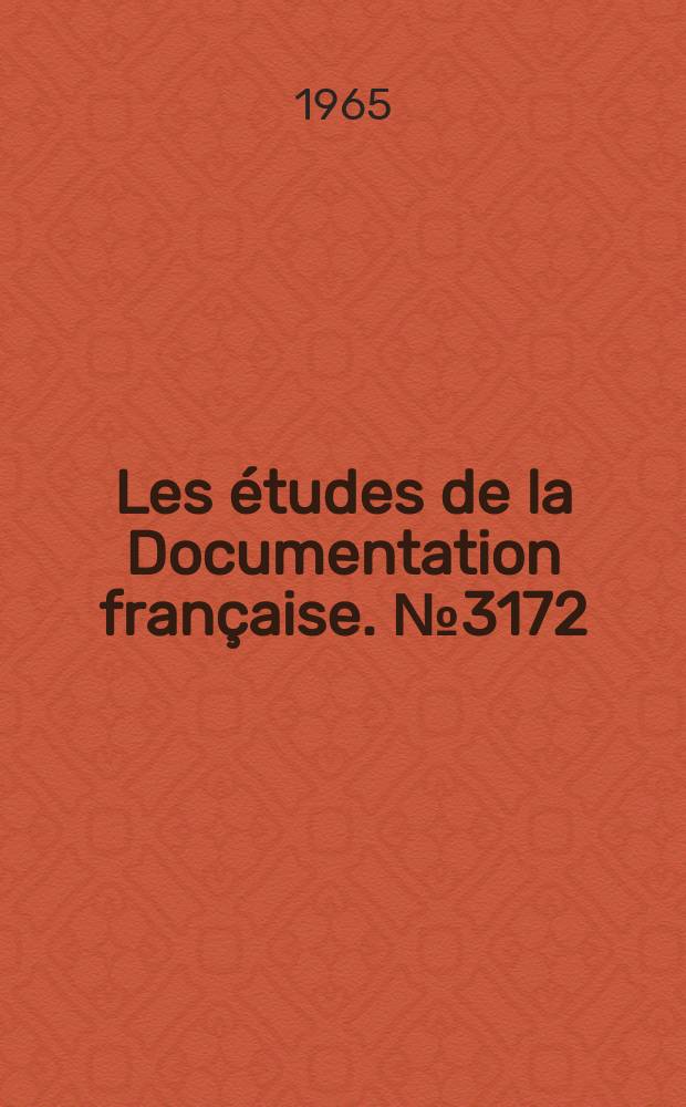 Les études de la Documentation française. №3172 : Le fédéralisme en Amérique centrale