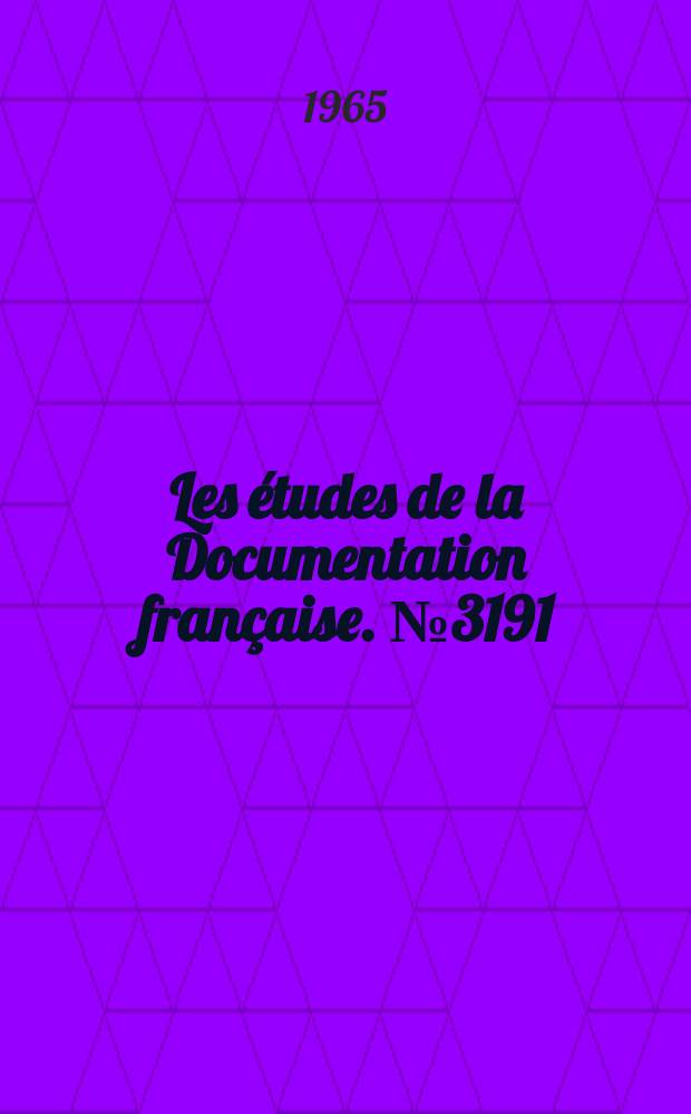 Les études de la Documentation française. №3191 : Les sidérurgies du Benelux