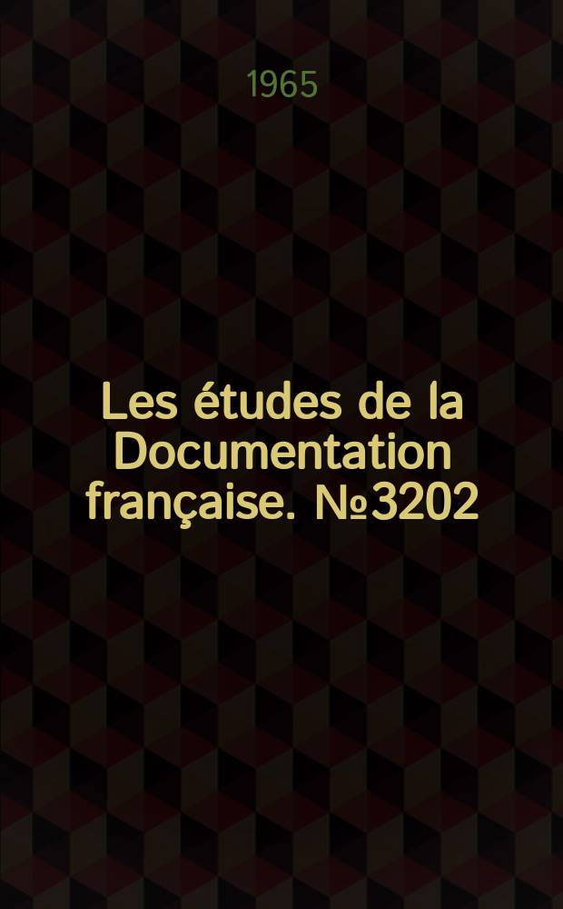 Les études de la Documentation française. №3202 : La République de Guinée