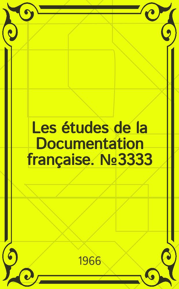 Les études de la Documentation française. №3333 : Constitution de la République de Corée (1962)