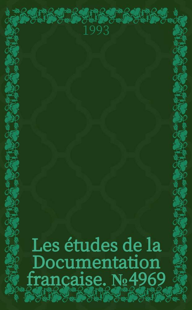 Les études de la Documentation française. №4969/4970 : Industrie et territoires en France
