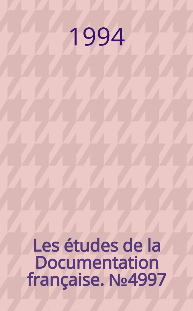 Les études de la Documentation française. №4997 : La Grande-Bretagne à la fin du XXe siècle