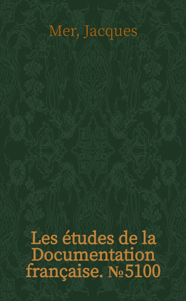 Les études de la Documentation française. №5100 : La Finlande