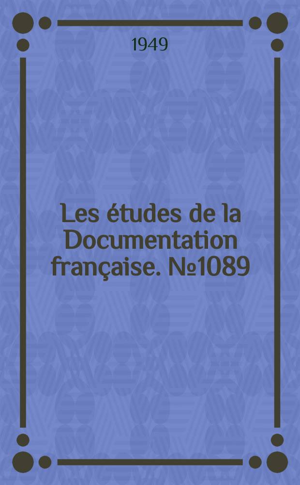 Les études de la Documentation française. № 1089 : Les comités d'entreprise aux Etats-unis et en Grande-Bretagne