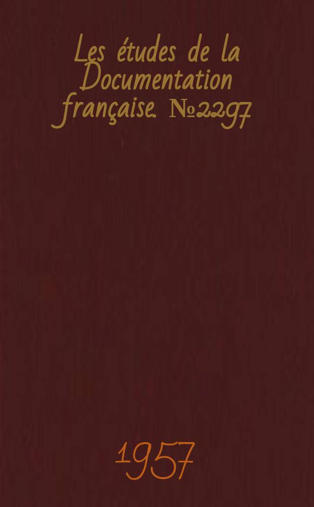Les études de la Documentation française. № 2297 : Les constitutions soviétiques