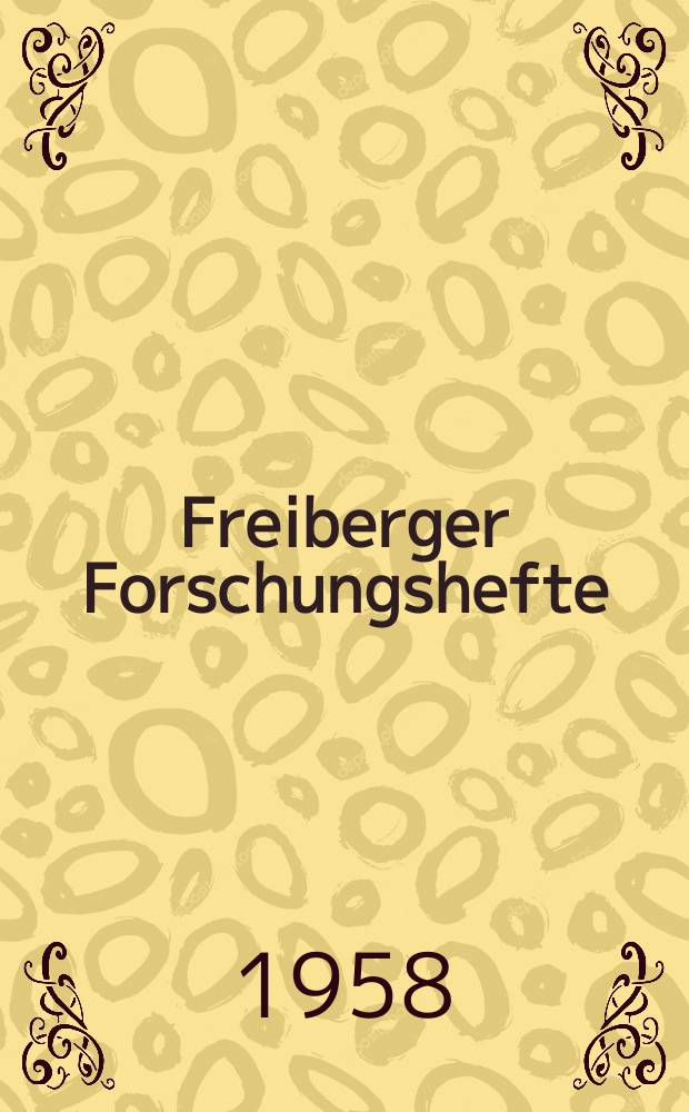 Freiberger Forschungshefte : Beihefte der Zeitschrift "Bergakademie" : Über das Auftreten von Kohlensäure im Werra - Kaligebiet
