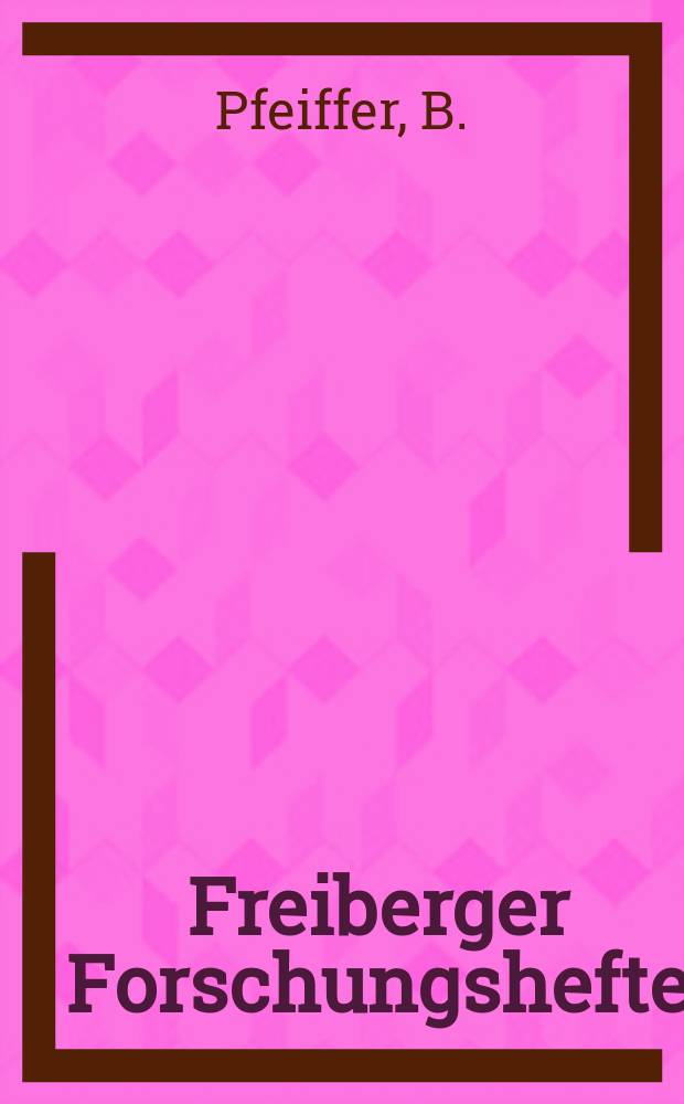 Freiberger Forschungshefte : Beihefte der Zeitschrift "Bergakademie" : Schnittkraft-Untersuchungen an Salzgesteinen im Hinblick auf eine zweckm&auml;ssige Gestaltung und Arbeitsweise von Schneidwerkzeugen an zerspanend arbeitenden Gewinnungsmaschinen