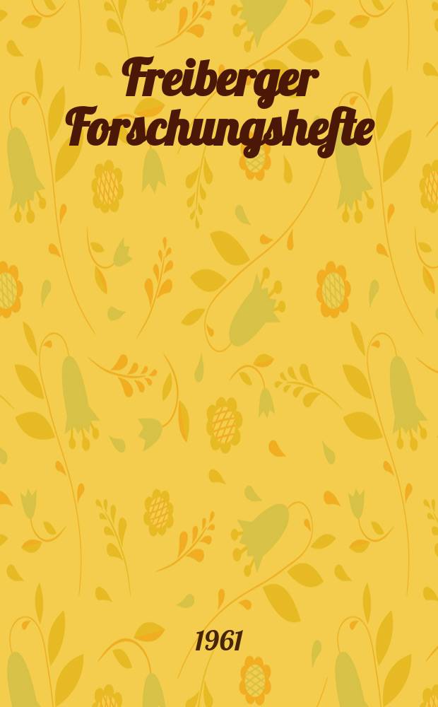 Freiberger Forschungshefte : Beihefte der Zeitschrift "Bergakademie" : Arbeitsausschuss Tagebautechnik 3. Sitzung am 8. April 1960 in Markkleeberg