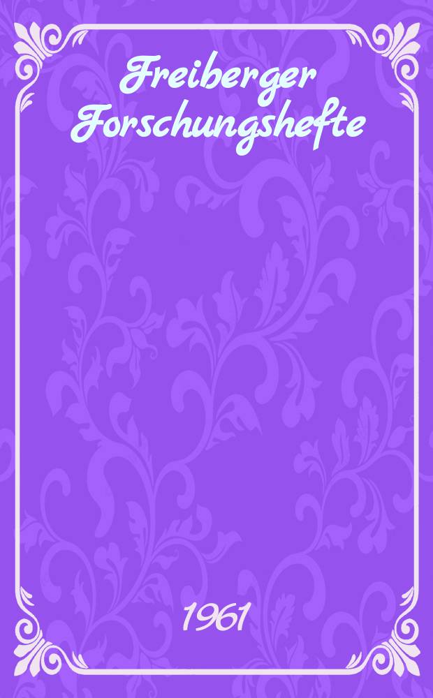 Freiberger Forschungshefte : Beihefte der Zeitschrift "Bergakademie" : Brikettierung technische Brennstoffverwertung