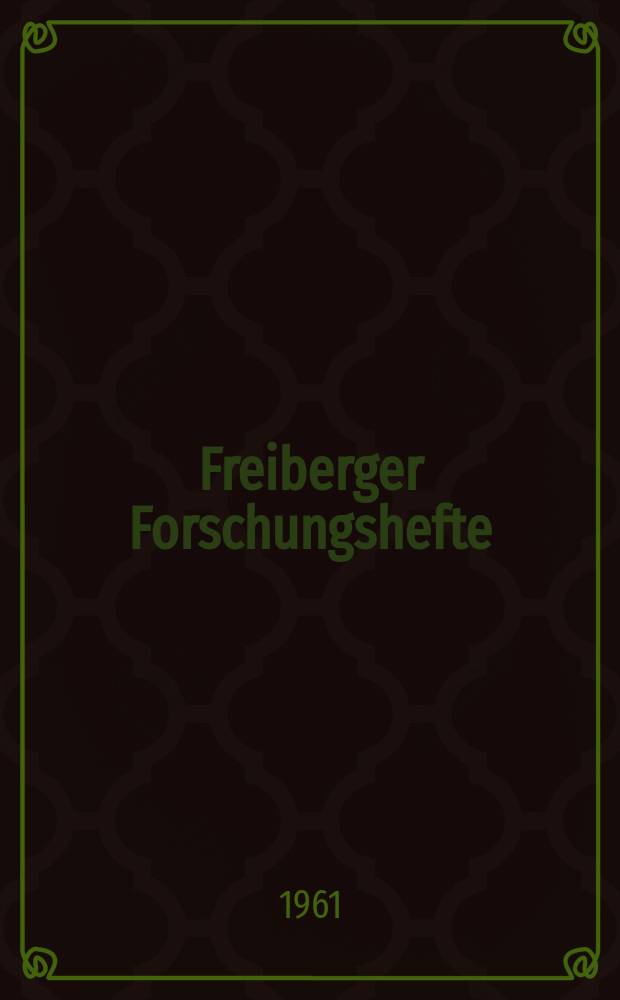 Freiberger Forschungshefte : Beihefte der Zeitschrift "Bergakademie" : Die Gemeinkostenbelastung von Abraum, Rohkole und Brikkes in den Braunkohlenwerken der Deutschen Demokratischen Republik