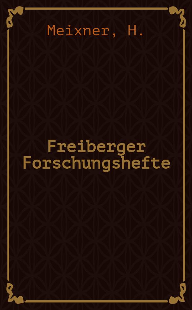 Freiberger Forschungshefte : Beihefte der Zeitschrift "Bergakademie" : Untersuchung der Genauigkeit von Tellurometermessungen unter besonderer Berücksichtigung systematischer Einflüsse in Braunkohlentagebauen