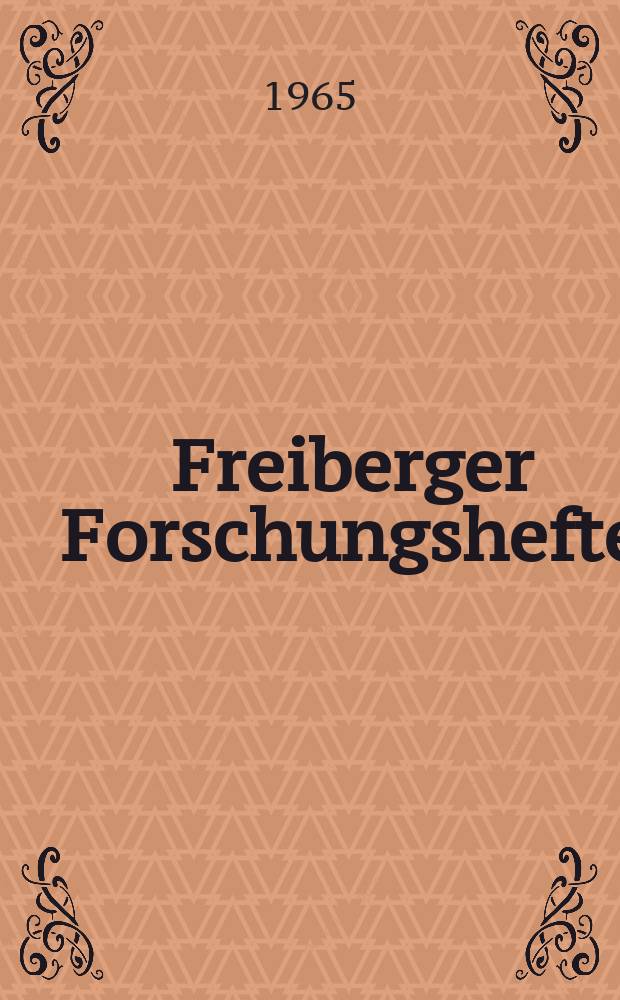 Freiberger Forschungshefte : Beihefte der Zeitschrift "Bergakademie" : Beitrag zur Klärung der Beeinflussung des Grubenklimas durch die Grubenfeuchtigkeit