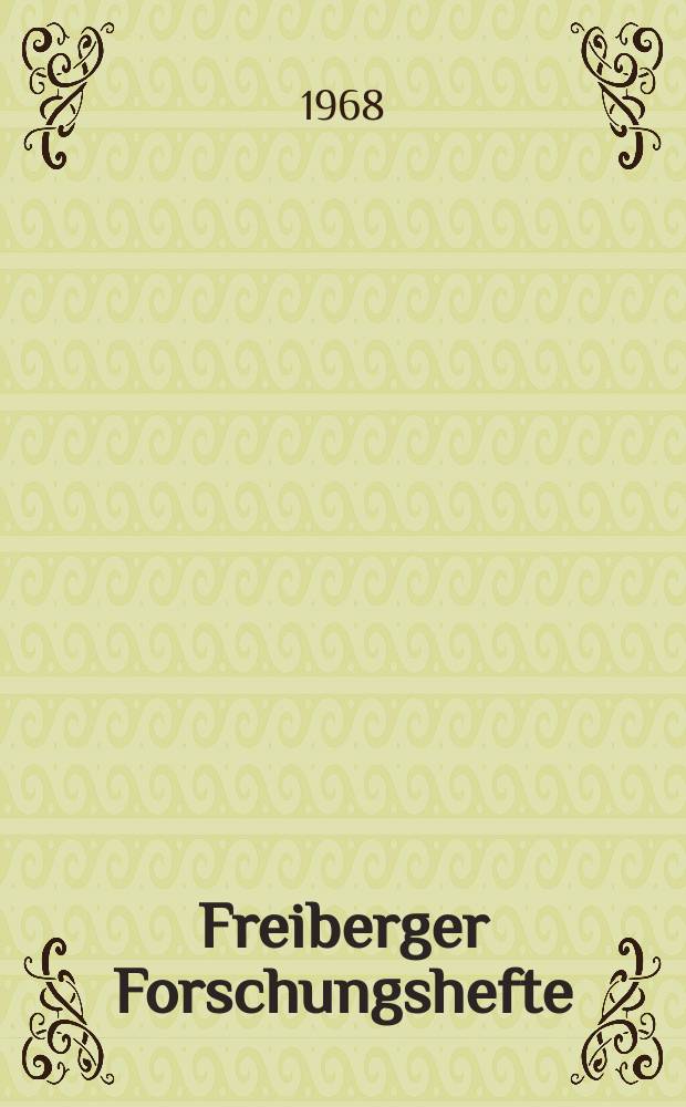 Freiberger Forschungshefte : Beihefte der Zeitschrift "Bergakademie" : Forschungsprobleme der Braunkohlenveredlung