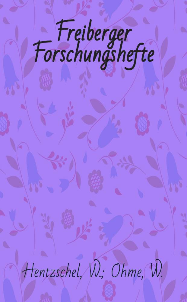 Freiberger Forschungshefte : Beihefte der Zeitschrift "Bergakademie" : Die Einsatzmöglichkeiten des Prallsprungverfahrens in der Sand- und Kiesindustrie. Beitrag zur Nutzung des elektrohydraulischen Effektes in der Aufbereitungstechnik