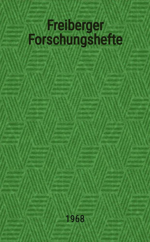 Freiberger Forschungshefte : Beihefte der Zeitschrift "Bergakademie" : Chemie der Fulvo- und Humins&auml;uren