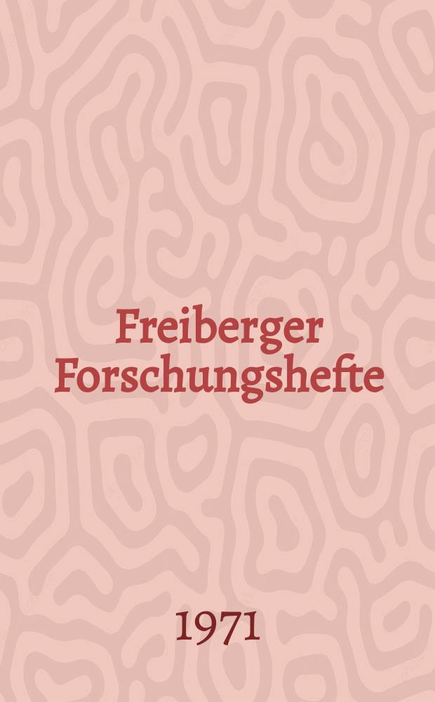 Freiberger Forschungshefte : Beihefte der Zeitschrift "Bergakademie" : Beiträge zur Aufbereitung von Zinnerzen und Spat