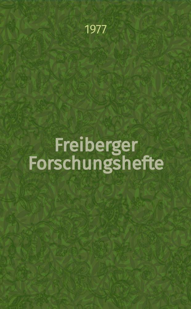 Freiberger Forschungshefte : Beihefte der Zeitschrift "Bergakademie" : Komplexnutzung der Kohle