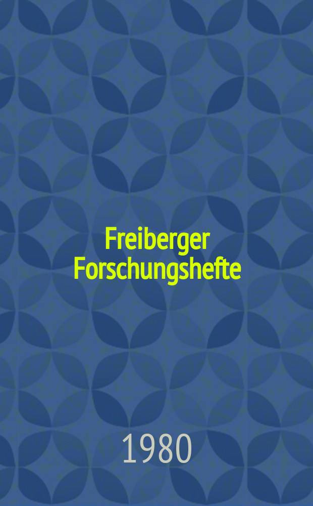 Freiberger Forschungshefte : Beihefte der Zeitschrift "Bergakademie" : Untersuchungsmethoden für feste Brennstoffe und ihre Aussagekraft für die technische Nutzung der Kohlen