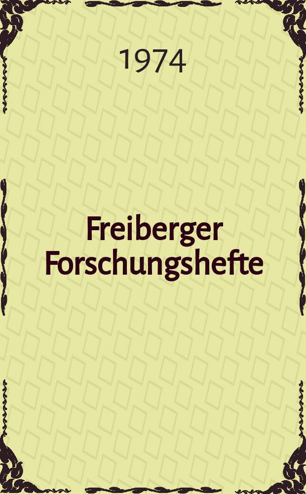 Freiberger Forschungshefte : Beihefte der Zeitschrift "Bergakademie" : Metamorphose und Migmatisation im Ruhlaer Kristallin (Thüringer Wald)