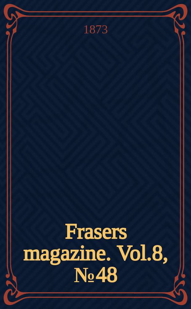 Frasers magazine. Vol.8, №48