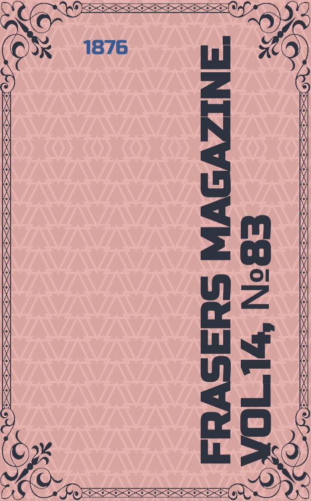 Frasers magazine. Vol.14, №83