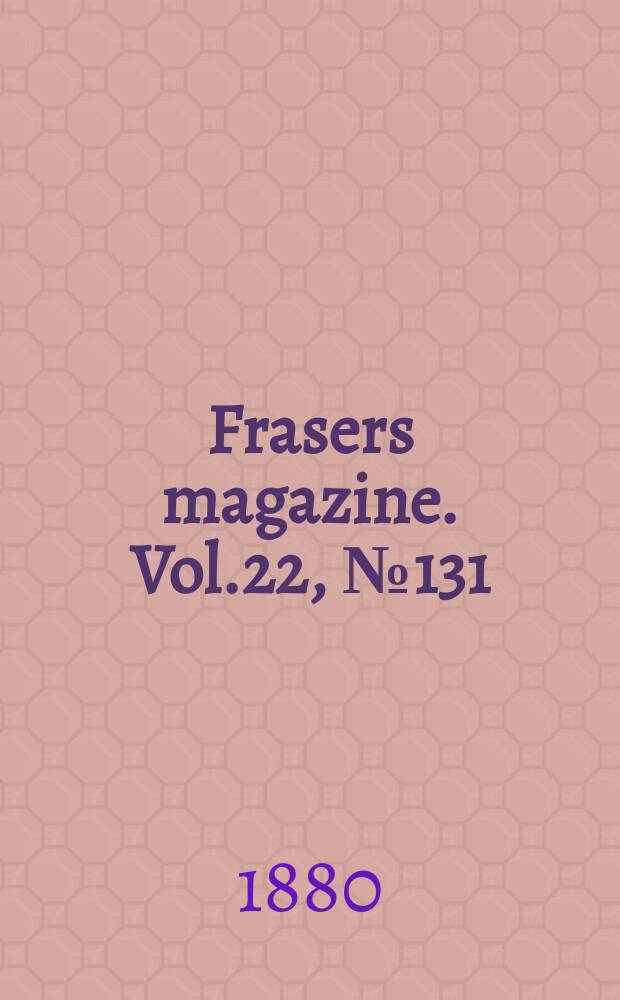 Frasers magazine. Vol.22, №131(611)