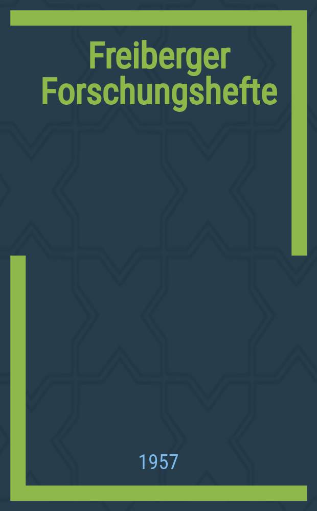 Freiberger Forschungshefte : Beihefte der Zeitschrift "Bergakademie". [H.63] : Kritische Untersuchung der verschiedenen Methoden zur Isolationsüberwachung in Netzen bis 1000 Volt unter besonderer Berücksichtigung der Verhältnisse für Bergwerke unter Tage