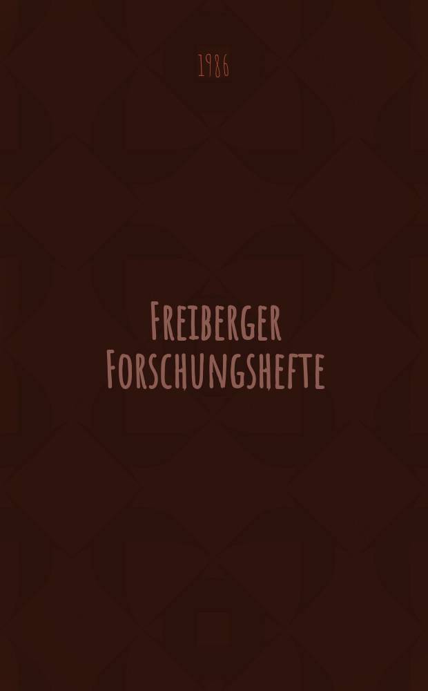 Freiberger Forschungshefte : Beihefte der Zeitschrift "Bergakademie" : Beitrag zur Berechnung der räumlichen...