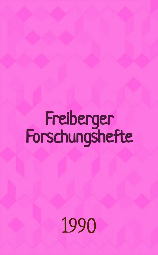 Freiberger Forschungshefte : Beihefte der Zeitschrift "Bergakademie" : Beitrag zur Berechnung von Flüssigkeitsring-...