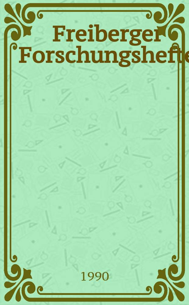 Freiberger Forschungshefte : Beihefte der Zeitschrift "Bergakademie" : Neue Erkenntnisse zur Struktur- und Stoffanalytik von Kohlen und Kohlefl&uuml;ssigprodukten