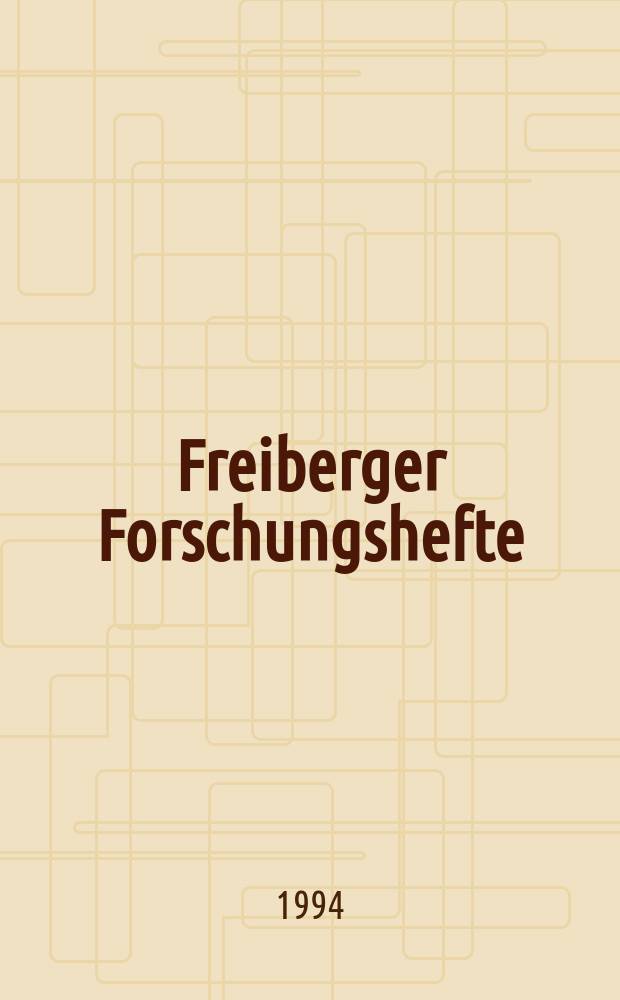 Freiberger Forschungshefte : Beihefte der Zeitschrift "Bergakademie" : Agglomeration von Robstoffen, Prozessnebenprodukten und Entsorgungsgütern