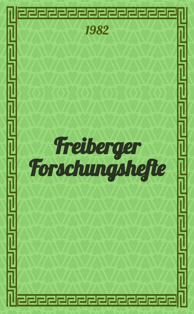 Freiberger Forschungshefte : Beihefte der Zeitschrift "Bergakademie" : Geophysikalische Probleme bei der Suche und Erkundung von Energierohstoffen