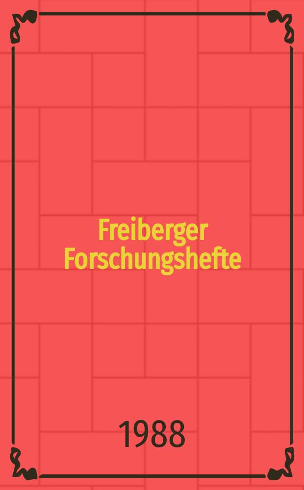 Freiberger Forschungshefte : Beihefte der Zeitschrift "Bergakademie" : Some applications of fuzzy set theory in data analysis [1]