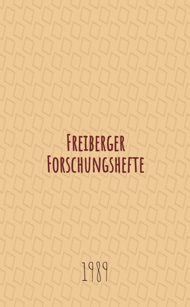 Freiberger Forschungshefte : Beihefte der Zeitschrift "Bergakademie" : Leistungsplannung im Bergbau