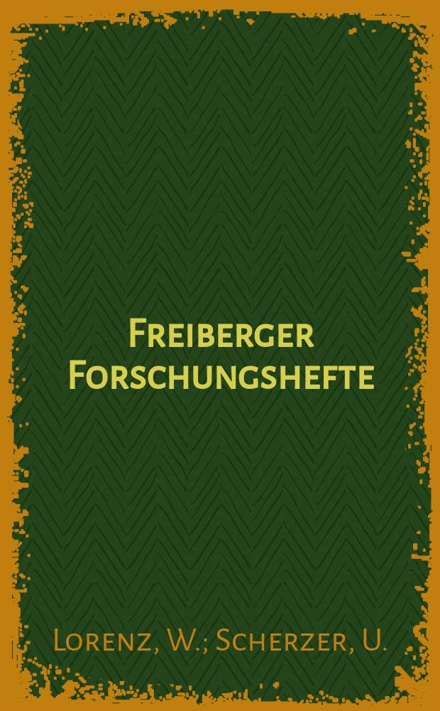 Freiberger Forschungshefte : Beihefte der Zeitschrift "Bergakademie" : Inhalt und Methodik der Projektierung...