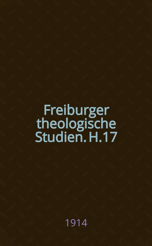 Freiburger theologische Studien. H.17 : Zwei kanolingische Pontifikalien...