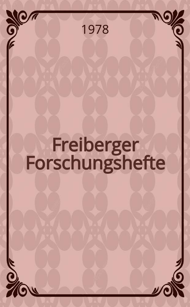 Freiberger Forschungshefte : Beihefte der Zeitschrift "Bergakademie" : Grundfragen der sozialistischen Reproduktion