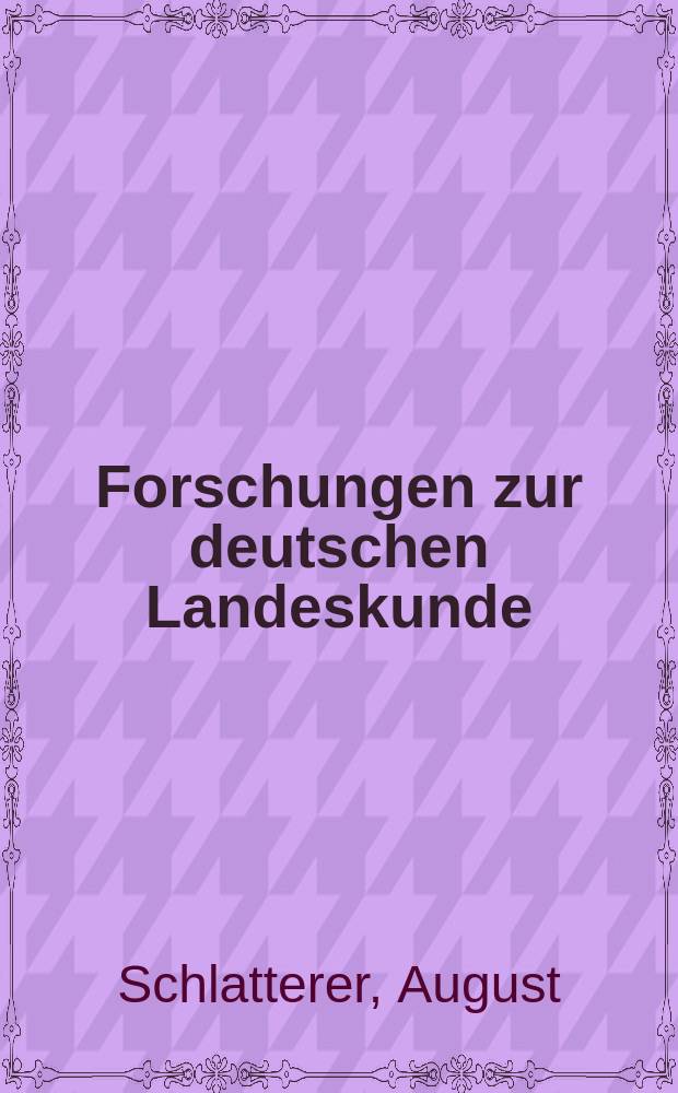 Forschungen zur deutschen Landeskunde : Veröffentlichungen der Abteilung für Landeskunde im Reichsamt für Landesaufnahme und der Deutschen geographischen Gesellschaft. Bd.5, H.7 : Die Ansiedelungen am Bodensee in ihren natürlichen Voraussetzungen