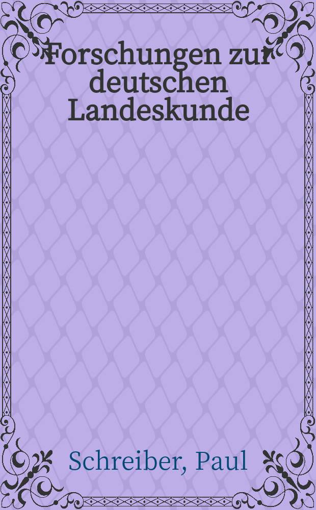 Forschungen zur deutschen Landeskunde : Ver&ouml;ffentlichungen der Abteilung f&uuml;r Landeskunde im Reichsamt f&uuml;r Landesaufnahme und der Deutschen geographischen Gesellschaft. Bd.8, H.1 : Klimatographie des K&ouml;nigreichs Sachsen