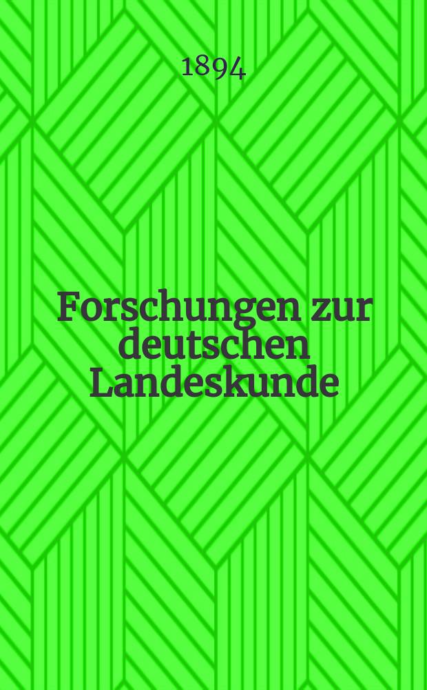 Forschungen zur deutschen Landeskunde : Ver&ouml;ffentlichungen der Abteilung f&uuml;r Landeskunde im Reichsamt f&uuml;r Landesaufnahme und der Deutschen geographischen Gesellschaft. Bd.8, H.3 : Die Eifel