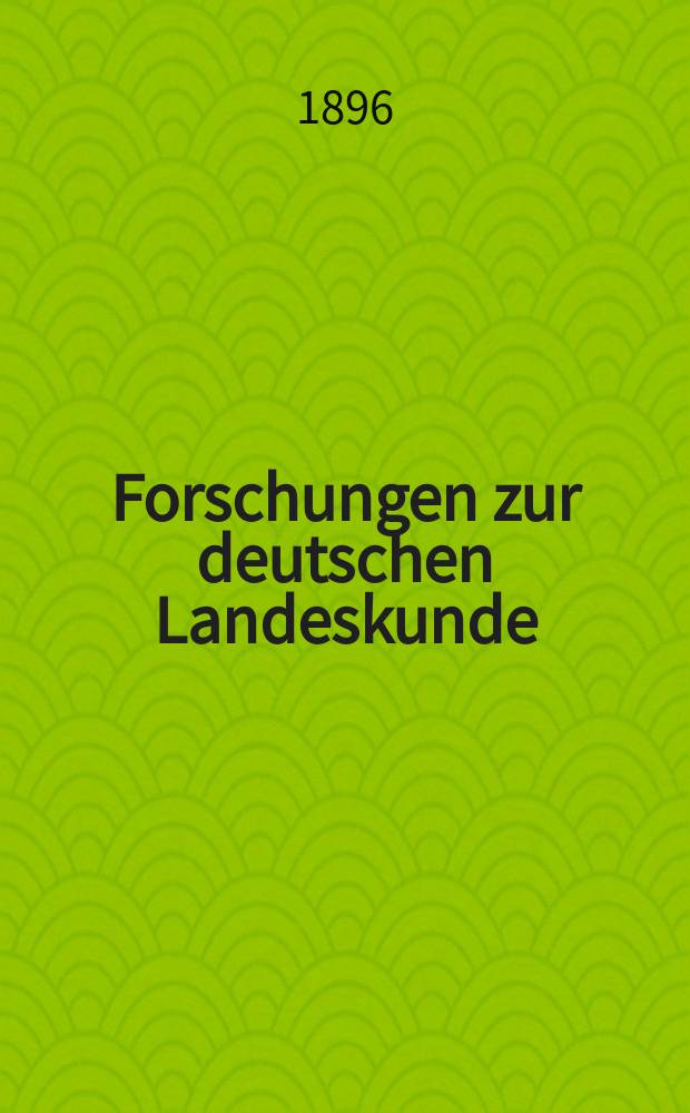 Forschungen zur deutschen Landeskunde : Veröffentlichungen der Abteilung für Landeskunde im Reichsamt für Landesaufnahme und der Deutschen geographischen Gesellschaft. Bd.9, H.5 : Die geographische Verteilung der Niederschläge im nordwestlichen Deutschland