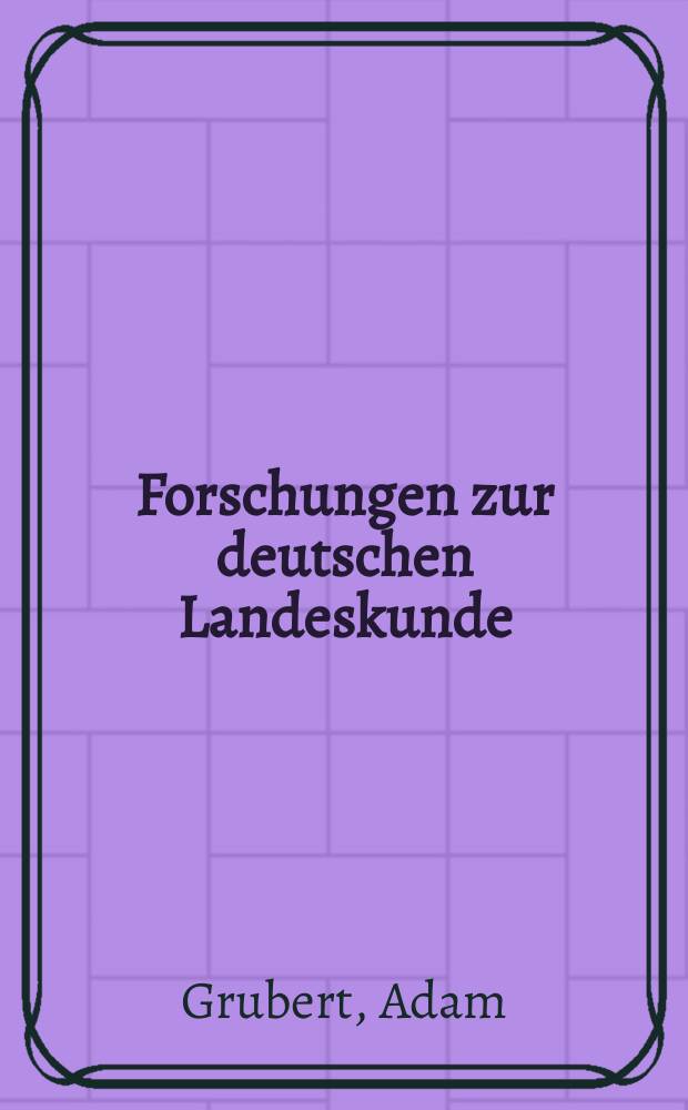 Forschungen zur deutschen Landeskunde : Veröffentlichungen der Abteilung für Landeskunde im Reichsamt für Landesaufnahme und der Deutschen geographischen Gesellschaft. Bd.18, H.1 : Die Siedelungen am Maindreieck