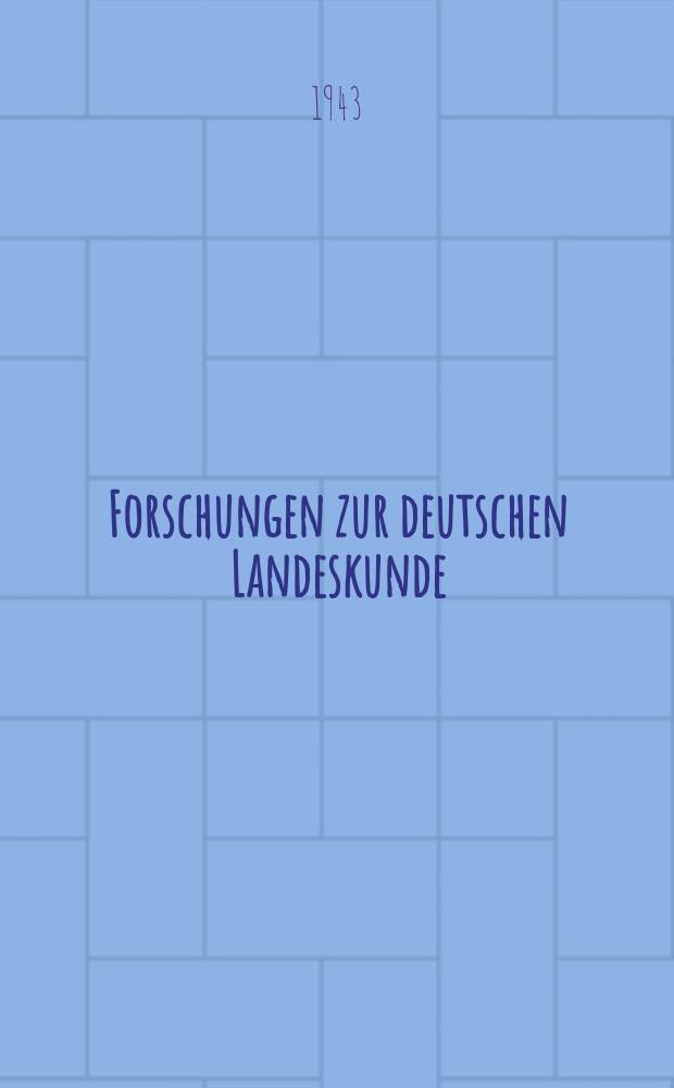 Forschungen zur deutschen Landeskunde : Veröffentlichungen der Abteilung für Landeskunde im Reichsamt für Landesaufnahme und der Deutschen geographischen Gesellschaft. Bd.43 : Zur Morphologie der Ingolstädter Ausräumungslandschaft