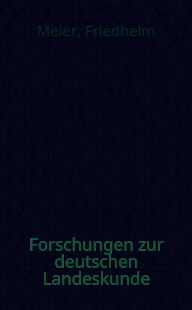 Forschungen zur deutschen Landeskunde : Veröffentlichungen der Abteilung für Landeskunde im Reichsamt für Landesaufnahme und der Deutschen geographischen Gesellschaft. Bd.131 : Die Änderung der Bodennutzung und des Grundeigentums im Ruhrgebiet von 1820 bis 1955