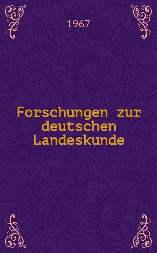 Forschungen zur deutschen Landeskunde : Veröffentlichungen der Abteilung für Landeskunde im Reichsamt für Landesaufnahme und der Deutschen geographischen Gesellschaft. Bd.166 : Sozialräumliche Entwicklung und Gliederung des Ruhrgebietes