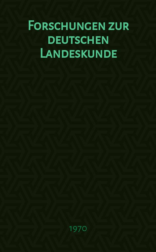 Forschungen zur deutschen Landeskunde : Veröffentlichungen der Abteilung für Landeskunde im Reichsamt für Landesaufnahme und der Deutschen geographischen Gesellschaft. Bd.189 : Die großen Flußverlagerungen des Niederrheins in den letzten zweitausend Jahren und ihre Auswirkungen auf Lage und Entwicklung der Siedlungen