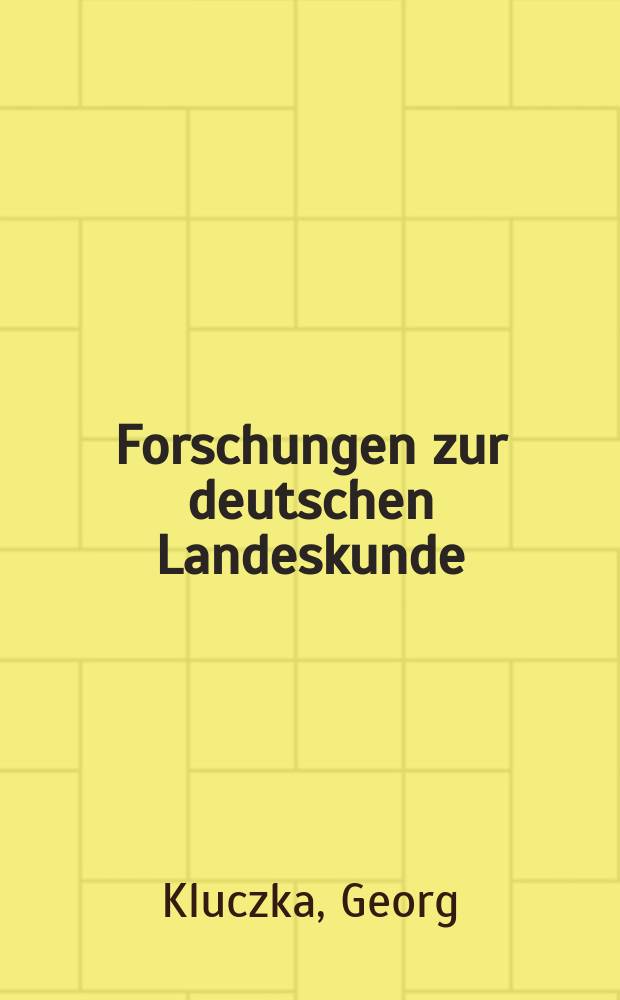Forschungen zur deutschen Landeskunde : Veröffentlichungen der Abteilung für Landeskunde im Reichsamt für Landesaufnahme und der Deutschen geographischen Gesellschaft. Bd.194 : Zentrale Orte und zentralörtliche Bereiche mittlerer und höherer Stufe in der Bundesrepublik Deutschland
