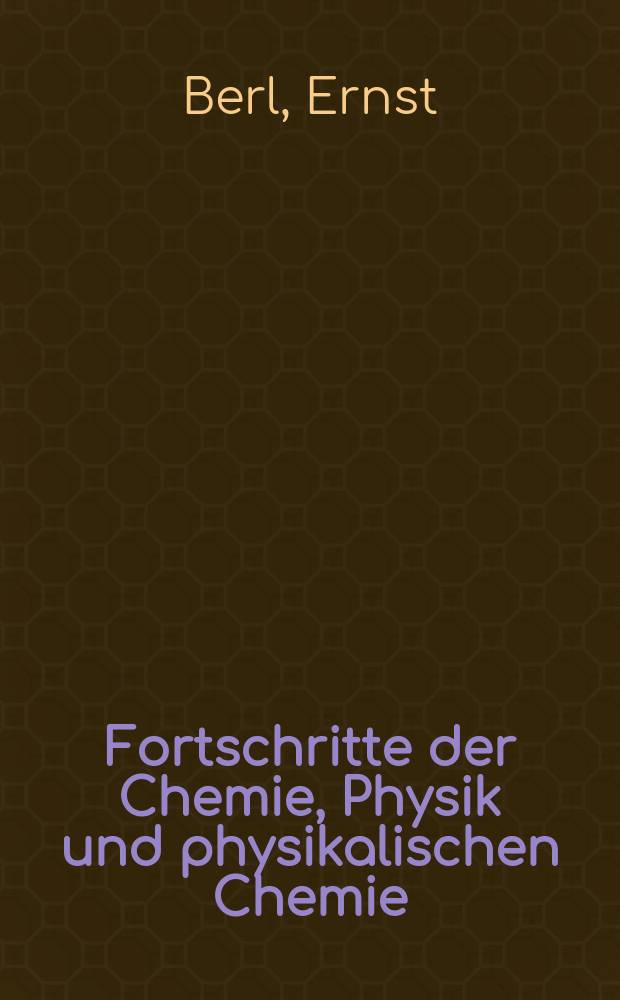 Fortschritte der Chemie, Physik und physikalischen Chemie : N.F. des Physikalisch-chemischen Centralblattes. Bd.19, H.7 : Die Anwendung der Interferometrie in Wissenschaft und Technik