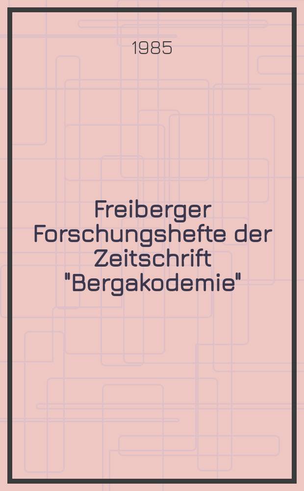 Freiberger Forschungshefte der Zeitschrift "Bergakodemie" : Technologische Probleme bei der Gewinnung von NE - Metallen. T.2.